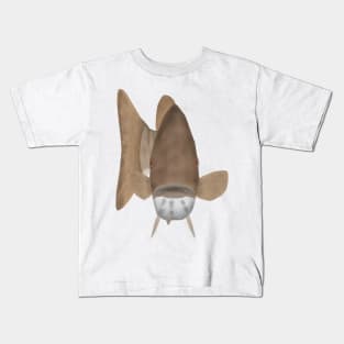 Smallmouth Bass - Fish head Kids T-Shirt